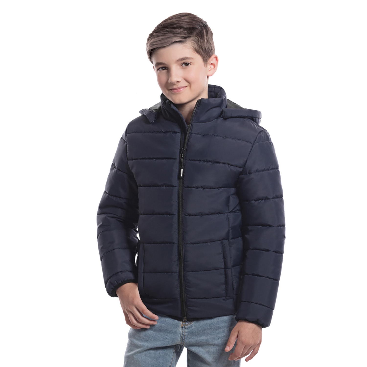 CX2 - Glacial - Youth Puffy Jacket with Detachable Hood