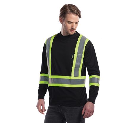 Picture of CX2 Workwear - Lookout - Long Sleeve Hi-Viz T-Shirt