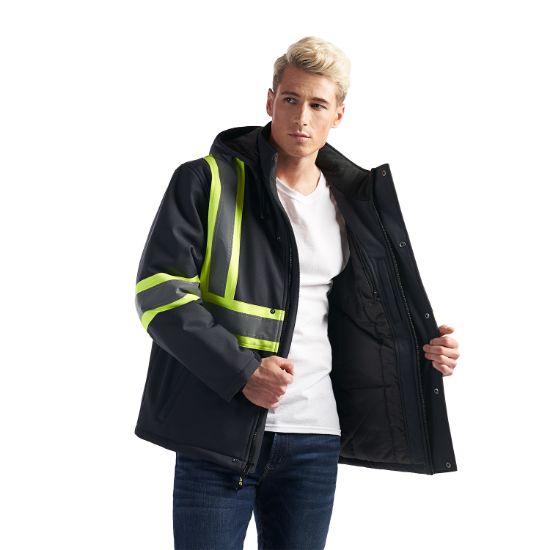 Picture of CX2 Workwear - Freightliner - Hi-Viz Insulated Softshell Jacket