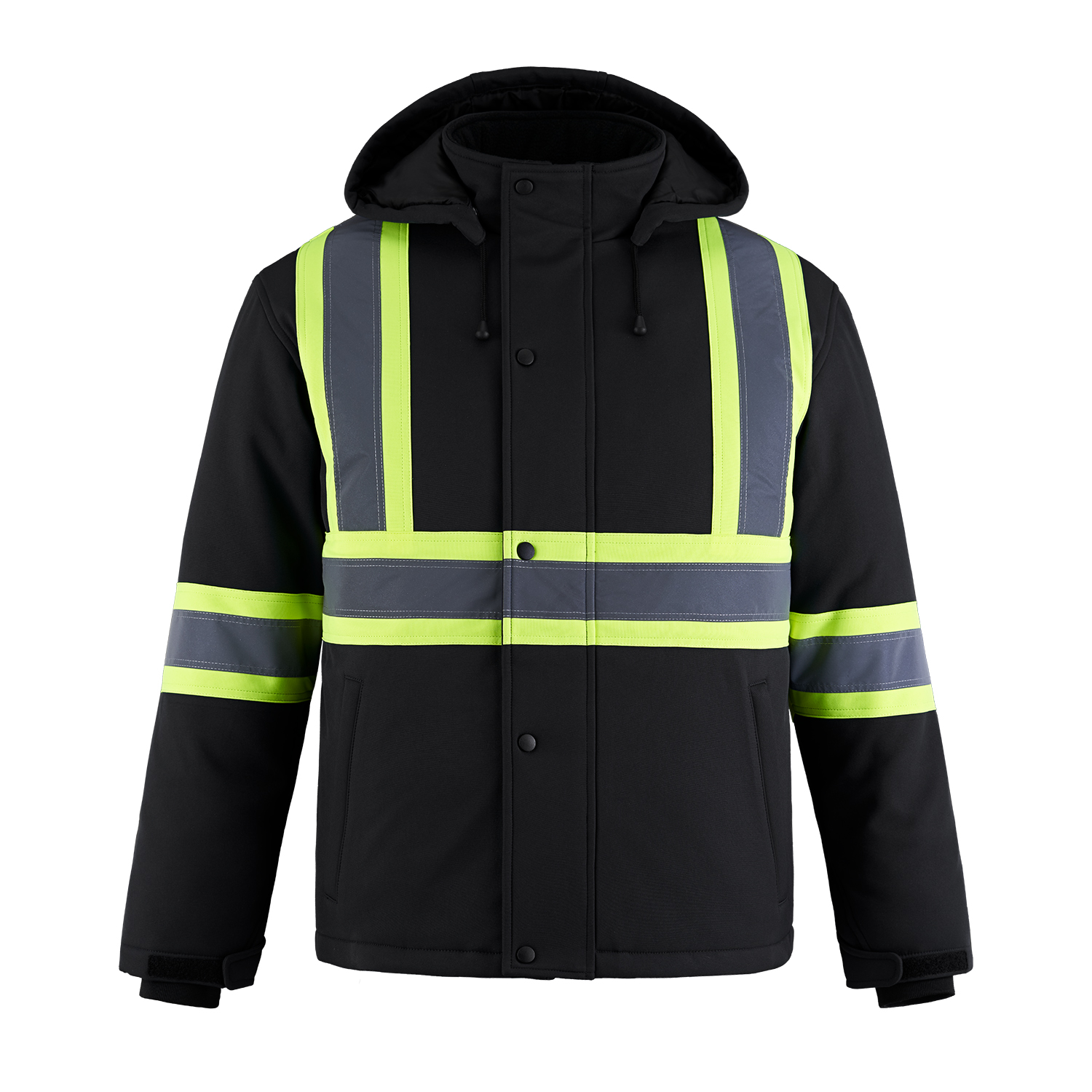 Work & Casual Wear-CX2 Workwear - Ballast - Hi-Viz Insulated Softshell  Jacket