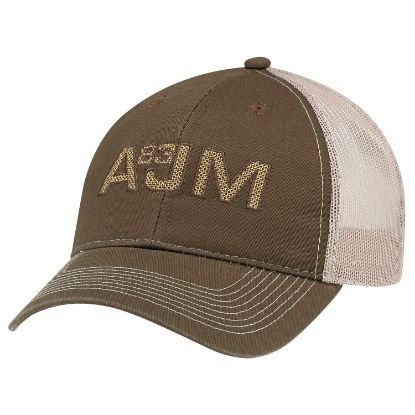 Picture of AJM - 6H647M - Enzyme Washed Deluxe Chino Twill / Soft Polyester Mesh Cap