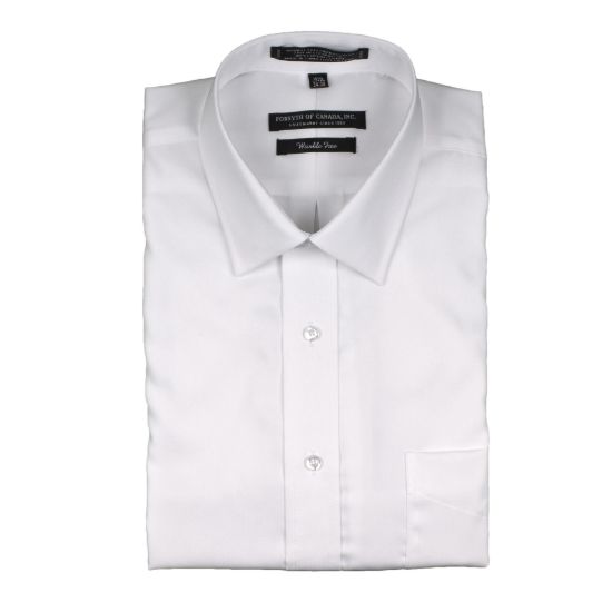 Picture of Forsyth - 1514UP - Men's Spread Collar Trimmed Fit Shirt in White