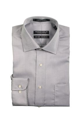 Picture of Forsyth - 7839-314 - Men's Spread Collar Shirt in Graphite