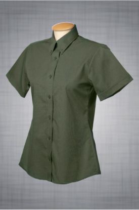 Picture of Forsyth - C262 - Ladies Short Sleeve Mini-Check Yarn Dye Shirt