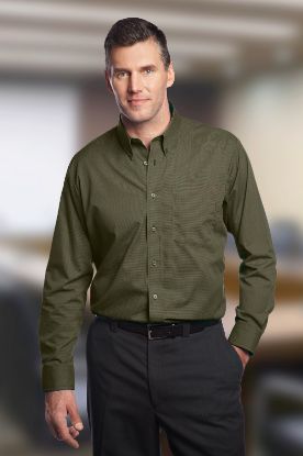 Picture of Forsyth - C261 - Men's Long Sleeve Mini-Check Yarn Dye Shirt