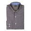 Picture of Forsyth - 14023 - Men's Long Sleeve Stretch Check Shirt in Charcoal