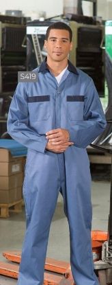 Picture of Premium Uniforms - S41558 - Polycotton Contrast Coverall