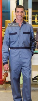 Picture of Premium Uniforms - C40603 - 100% Cotton Coverall with Zipper Front