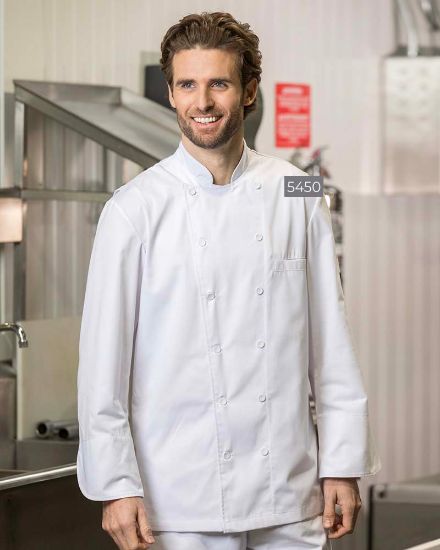 Picture of Premium Uniforms - 5450 - Chef Coat with Mesh Yoke