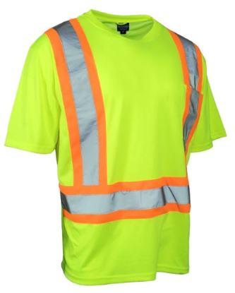 Picture of Forcefield - 022-SXCBELY - Ultrasoft Hi-Viz Crew Neck Short Sleeve Safety T-Shirt with Chest Pocket