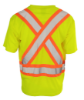 Picture of Forcefield - 022-BEPCSALY - Hi-Viz V-Neck Short Sleeve Safety T-Shirt