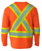 Picture of Forcefield - 022-BEPCSALS - Hi-Viz V-Neck Long Sleeve Safety T-Shirt