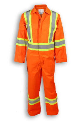 Picture of Big K Clothing - BK-1701-ORG - Hi-Vis Traffic Safety Coverall