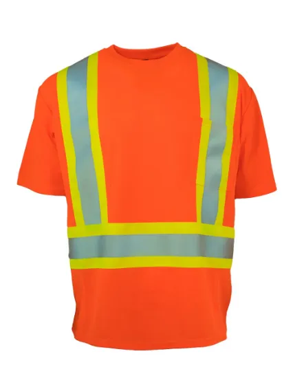 Picture of Forcefield - Hi Vis Crew Neck Short Sleeve Safety Tee Shirt with Chest Pocket