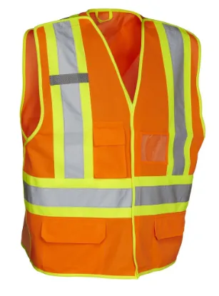 Picture of Hi Vis Traffic Safety Vest 5-Point Tear-Away, Tricot Polyester