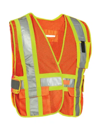 Picture of Hi Vis Mesh Traffic Safety Vest 5-Point Tear-away, One Size