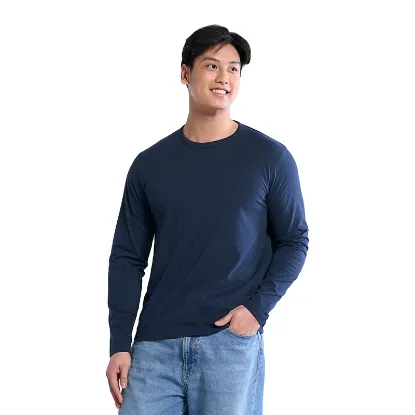 Picture of Muskoka Trail - Riverside - Cotton-Poly Long Sleeve Crewneck T-Shirt