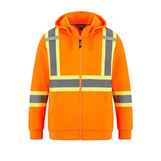 Picture of CX2 Hi-Vis - Infinity - Hi-Vis Full Zip Hooded Sweatshirt w/ Detachable Hood