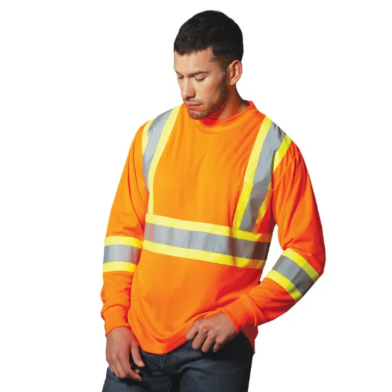 Picture of CX2 Workwear - Beacon - Long Sleeve Hi-Vis T-Shirt