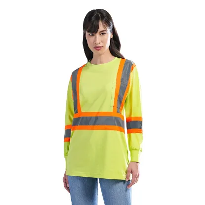 Picture of CX2 Workwear - Paramount - Cotton Long Sleeve Hi-Vis T-Shirt