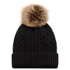 Picture of AJM - 1E140L - Acrylic Cuff Toque w/ Faux Fur Pom Pom