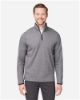 Picture of Core 365 - Mens Venture Heathered Stripe Quarter-Zip Pullover
