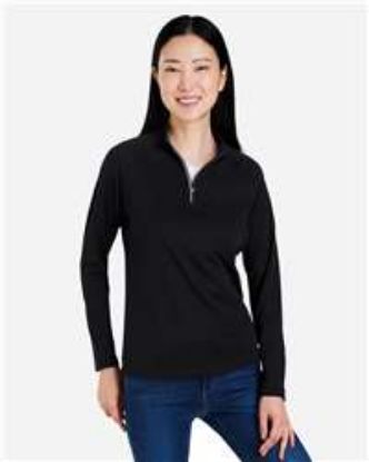 Picture of Core 365 - Women's Origin Performance Pique Quarter-Zip Pullover
