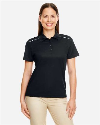 Picture of Core 365 - Women's Radiant Performance Piqué Polo with Reflective Piping