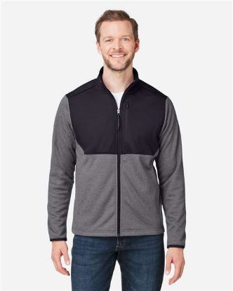 Picture of Core 365 - Mens Venture Heathered Stripe Hybrid Jacket