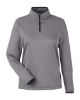 Picture of Core 365 - Womens Venture Heathered Stripe Quarter-Zip Pullover