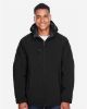 Picture of North End - Mens Glacier Insulated Three-Layer Fleece Soft Shell Hood Jacket with Detachable Hood