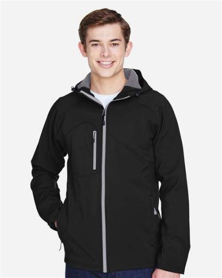 Picture of North End - Mens Prospect Two-Layer Fleece Bonded Soft Shell Hooded Jacket