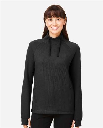 Picture of North End - Women's Rhythm Waffle Cross-Neck Pullover