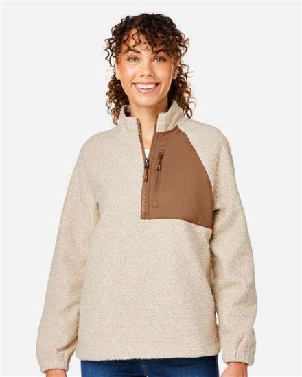 Picture of North End - Women's Aura Sweater Fleece Quarter-Zip Pullover