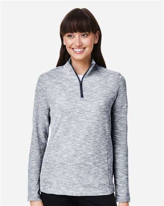 Picture of North End - Women's Eclipse Jacquard Quarter-Zip Pullover