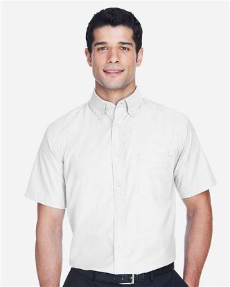 Picture of Harriton - Mens Oxford Short Sleeve with Stain-Release