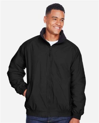 Picture of Harriton - Unisex Fleece Lined Nylon Jacket