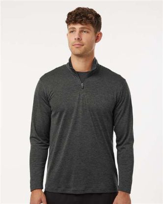 Picture of AllPro - Mens Pro-Lock Performance Mélange Quarter-Zip Pullover