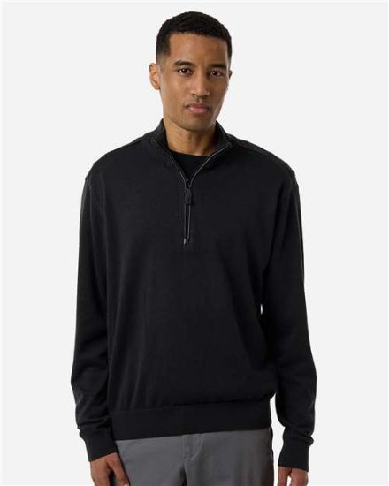 Picture of Devon & Jones - Mens New Classics Quarter-Zip Sweater