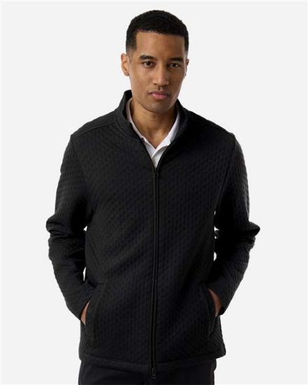 Picture of Devon & Jones - Mens Berkley Textured Full-Zip Jacket