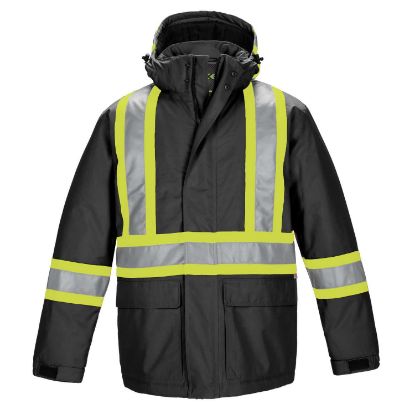 Picture of CX2 Workwear - Armour - Hi-Viz Insulated Polyester Canvas Workwear Parka