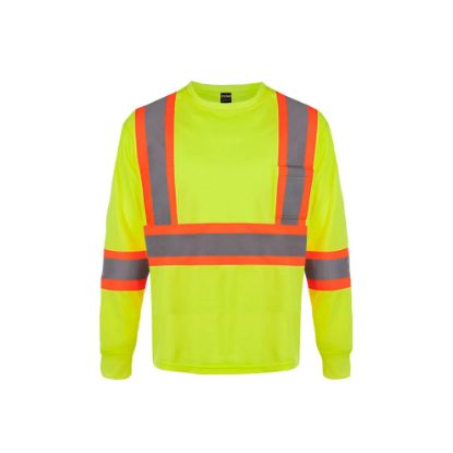 Picture of CX2 Workwear - Beacon - Long Sleeve Hi-Vis T-Shirt