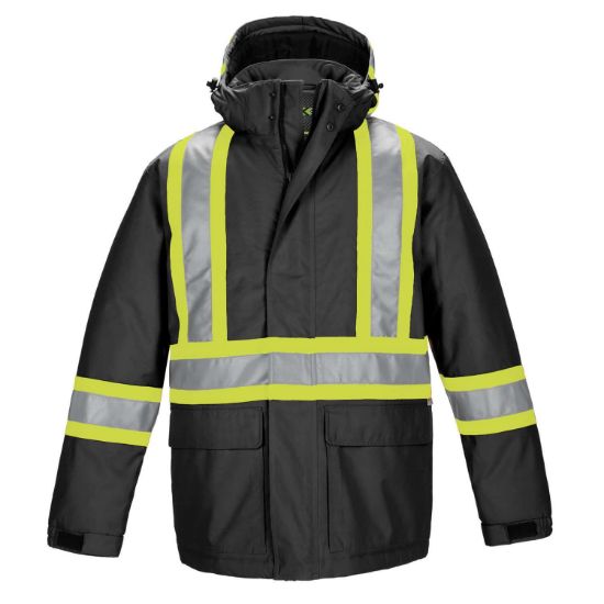 Picture of CX2 Workwear - Armour - Hi-Viz Insulated Polyester Canvas Workwear Parka