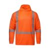 Picture of S05985 - GLOW - Long Sleeve Hi-VIS Hooded T-Shirt with Segmented Stripes