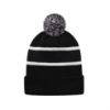 Picture of H08080 - Hat Trick - Striped Knit Cuff Toque with Pom-Pom