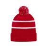 Picture of H08080 - Hat Trick - Striped Knit Cuff Toque with Pom-Pom