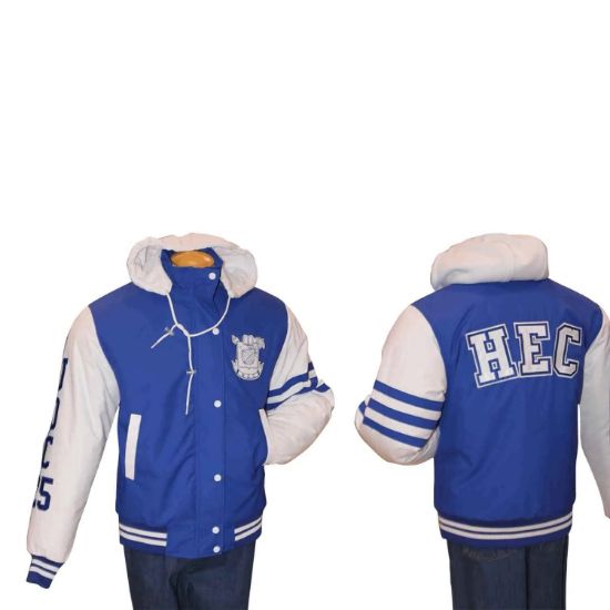 Picture of JK427 Custom Insulated jacket with detachable polyfleece hood, rib knit cuffs & waistband (men's)