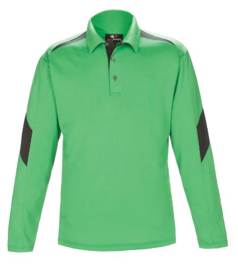 Picture of GS249 Custom Two-toned long sleeve polo shirt with self collar