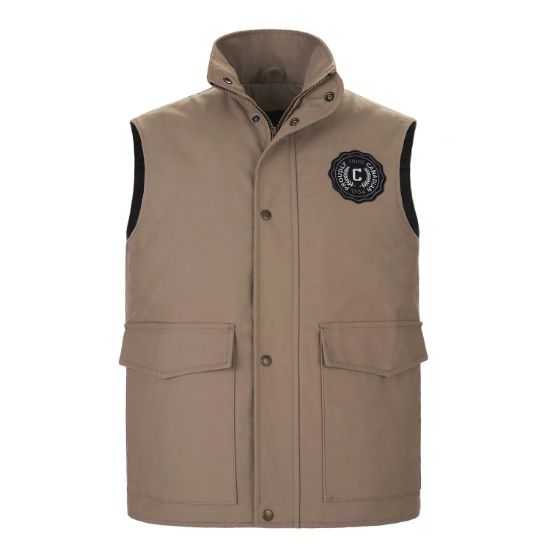 Picture of VT179 Custom Canvas vest with quilted lining