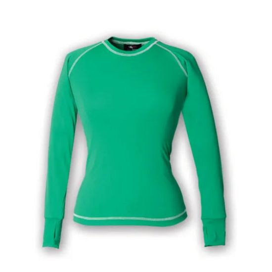 Picture of TS97 Custom Solid crew neck long sleeve t-shirt with thumbholes & contrast stitching